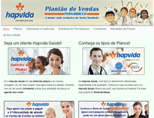 Tablet Screenshot of hapvidape.com